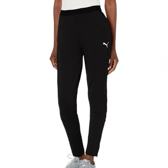 Puma Solid Women Black Sweat Pants Size XL/TTG (youth) - Picture 1 of 8
